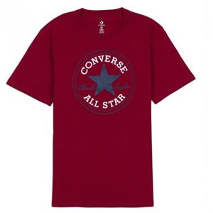 Converse CHUCK PATCH TEE červená L - Pánské tričko