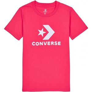 Converse STAR CHEVRON CORE SS TEE růžová L - Dámské triko