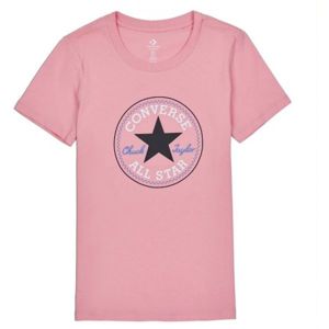 Converse CHUCK PATCH NOVA TEE světle růžová XS - Dámské tričko