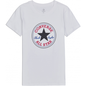 Converse CHUCK PATCH NOVA TEE bílá XS - Dámské tričko