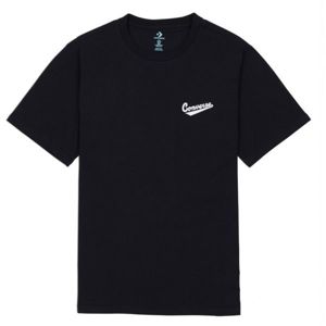 Converse LEFT CHEST LOGO TEE černá XL - Pánské tričko