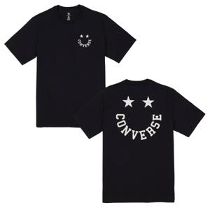 Converse STAR GRAPHIC TEE Pánské triko, Černá,Bílá, velikost