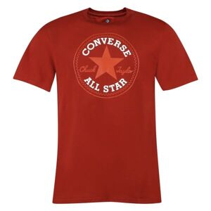 Converse CHUCK TAYLOR PATCH GRAPHIC TEE Pánské tričko, červená, veľkosť L