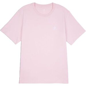 Converse CLASSIC LEFT CHEST SS TEE Pánské tričko, růžová, velikost XL