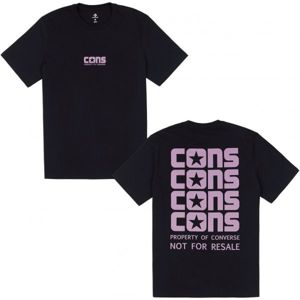 Converse CONS WORDMARK TEE černá L - Pánské triko