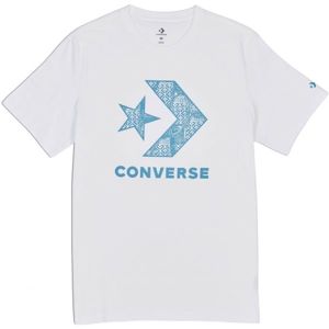 Converse STAR CHEVRON SNEAKER TEE bílá S - Pánské triko