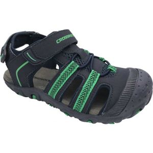 Crossroad MILL Dětské sandály, Černá,Tmavě zelená, velikost