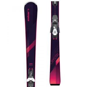 Elan CRYSTAL LS + EL 7.5 GW Dámské sjezdové lyže, fialová, veľkosť 152