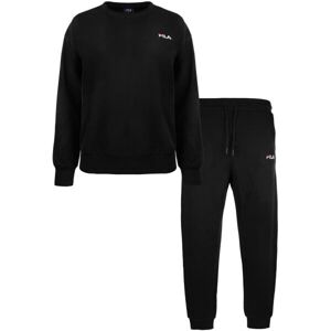 Fila IN COTTON BRUSHED FLEECE Dámské pyžamo, černá, veľkosť XL