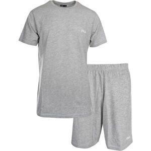 Fila SET SHORT SLEEVES T-SHIRT AND SHORT PANTS IN JERSEY Pánské pyžamo, šedá, velikost