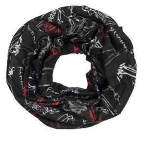 Finmark Multifunkční šátek Multifunkční šátek, Černá,Bílá,Červená, velikost