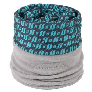 Finmark MULTIFUNCTIONAL SCARF WITH FLEECE Multifunkční šátek s fleecem, tyrkysová, velikost UNI
