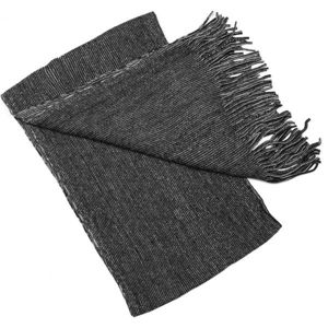 Finmark ZIMNÍ ŠÁLA Zimní pletená šála, černá, velikost UNI