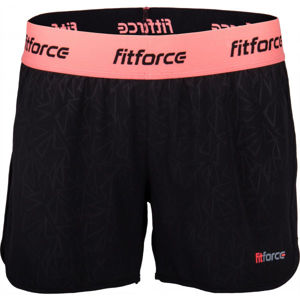 Fitforce RONY Dámské fitness šortky, černá, velikost XL