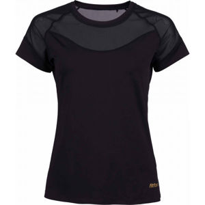 Fitforce ARUBA Dámské fitness triko, Černá,Béžová, velikost
