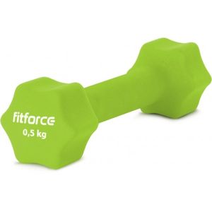Fitforce FDBN 0,5 KG Jednoruční činka, zelená, veľkosť 0,5 KG