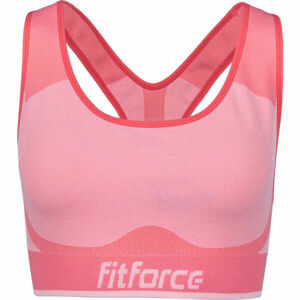 Fitforce ORTENSIA Dámská fitness podprsenka, Oranžová,Růžová, velikost