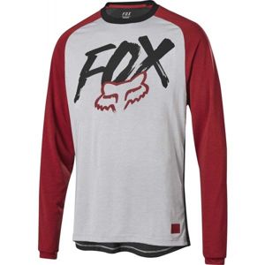 Fox RANGER DRI-RELEASE LS JRSY šedá XL - Pánský dres na kolo