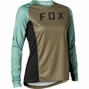 Fox DEFEND LS W Světle zelená M - Dámský dres na kolo
