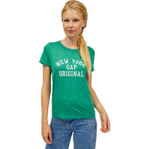 GAP V-SS FOREVERSOFT CREW Dámské tričko, zelená, velikost L