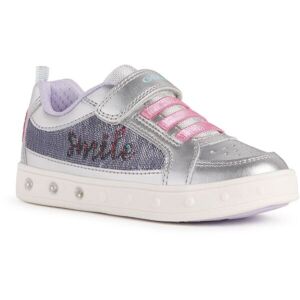 Geox J SKYLIN GIRL Dívčí volnočasové boty, stříbrná, velikost 29