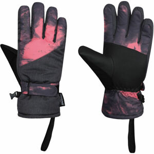 Hannah ANITT Dámské membránové rukavice, Černá,Růžová, velikost L