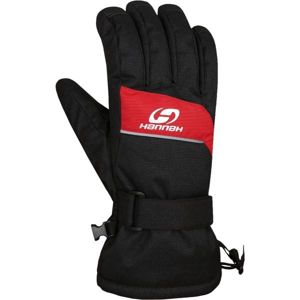 Hannah RAFFY Pánské lyžařské rukavice, černá, veľkosť XL