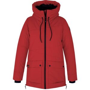 Hannah REBECA Dámský zimní kabát, červená, veľkosť 38