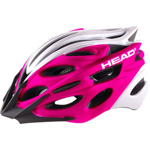 Head MTB W07 Cyklistická helma MTB, Růžová,Bílá,Černá, velikost (54 - 58)