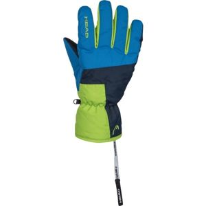 Head VAL zelená 14-16 - Dětské lyžařské rukavice