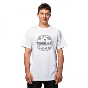 Horsefeathers HALLMARK T-SHIRT bílá XXL - Pánské tričko