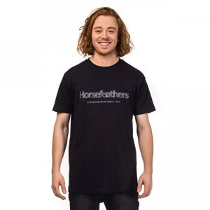 Horsefeathers QUARTER T-SHIRT černá S - Pánské tričko