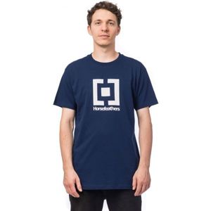Horsefeathers BASE T-SHIRT modrá L - Pánské tričko