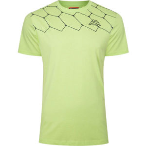 Kappa LOGO AREBO Pánské tričko, Světle zelená,Černá, velikost