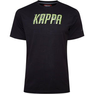 Kappa LOGO BOULYCK Pánské triko, Černá,Zelená, velikost