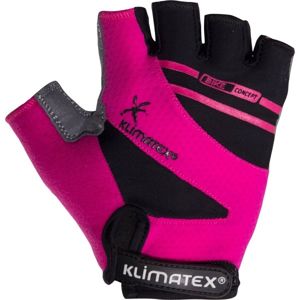 Klimatex SENCE růžová M - Unisex cyklistické rukavice