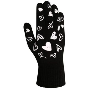 Lewro FAYE Dětské pletené rukavice, černá, velikost 4-7