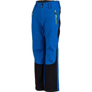 Lewro DAYK modrá 116-122 - Dětské softshellové kalhoty