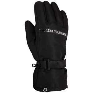 Lewro IKEF Dětské lyžařské rukavice, černá, velikost 12-15