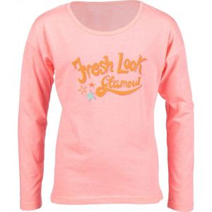 Lewro LORIANE Dívčí triko, Lososová,Oranžová, velikost