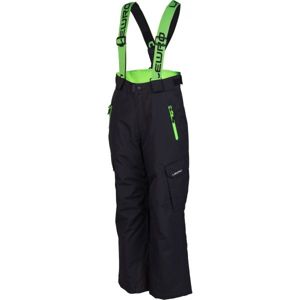 Lewro NIVES zelená 140-146 - Dětské snowboardové kalhoty