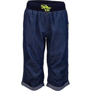 Lewro ORA Dětské 3/4 kalhoty džínového vzhledu, tmavě modrá, velikost 116-122