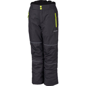 Lewro SEVIL Dětské rostoucí lyžařské kalhoty, černá, veľkosť 128-134