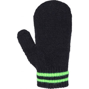 Lewro SALY Dětské pletené rukavice, černá, velikost