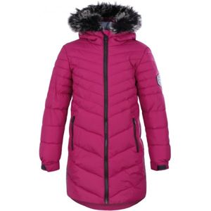 Loap OKSARA růžová 146-152 - Dívčí kabát