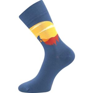 Lonka HORY Unisexové ponožky, modrá, velikost 43-46