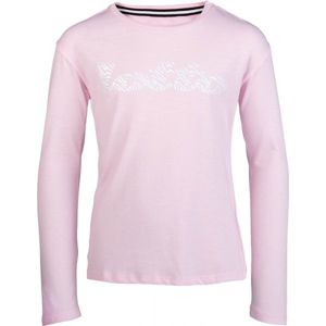 Lotto DREAMS G TEE LS JS světle růžová L - Dívčí tričko s dlouhým rukávem
