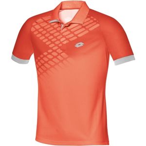 Lotto POLO CONNOR NET oranžová M - Pánské tenisové polo tričko