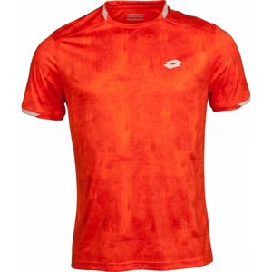 Lotto TOP TEN TEE PRT PL oranžová L - Pánské tenisové triko