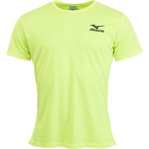 Mizuno DRYLITE TEE žlutá XL - Pánské běžecké triko